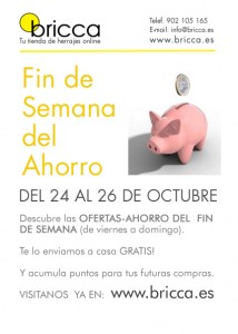 Fin de semana del ahorro en bricca.es