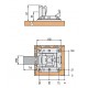 Pata metálica plegable 710mm