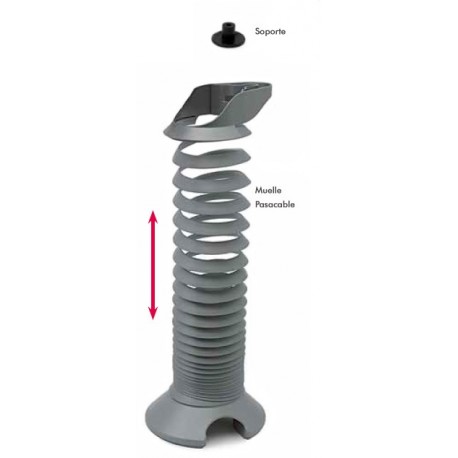 Pasacable flexible para mesa de oficina