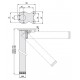 Pata metálica plegable 710mm niquel satinado