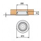 Foco de LED embutir metalico