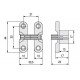 Bisagra oculta 43x33