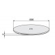 Base redonda para columna mesa inox mate