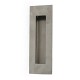 Tirador rectangular unero embutido inox.