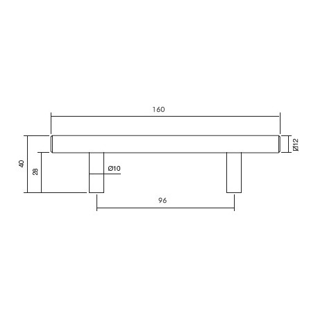 Tirador asa cuadrado acero inox