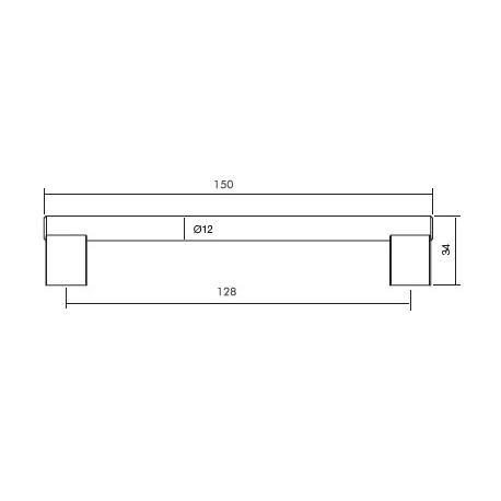 Tirador asa redondo acero inox PT