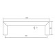 Tirador asa cuadrado acero inox 12