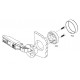 Bisagra recta cazoleta de 26mm para cristal