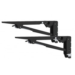 Juego de escuadras abatibles para mesa/estante