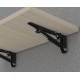 Juego de escuadras abatibles para mesa/estante
