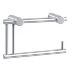 Porta-rollo acero inox.