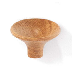 Pomo madera redondo