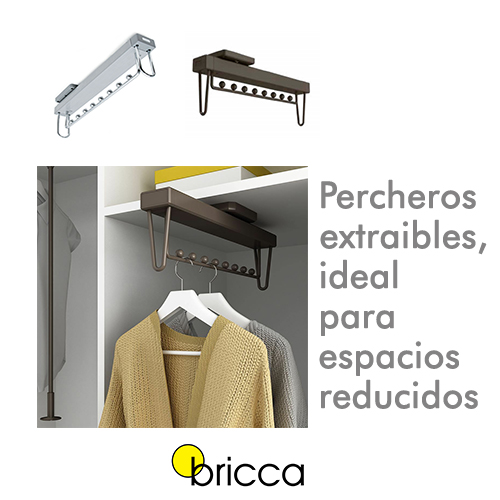 Percheros extraibles, ideal para espacios - Blog bricca